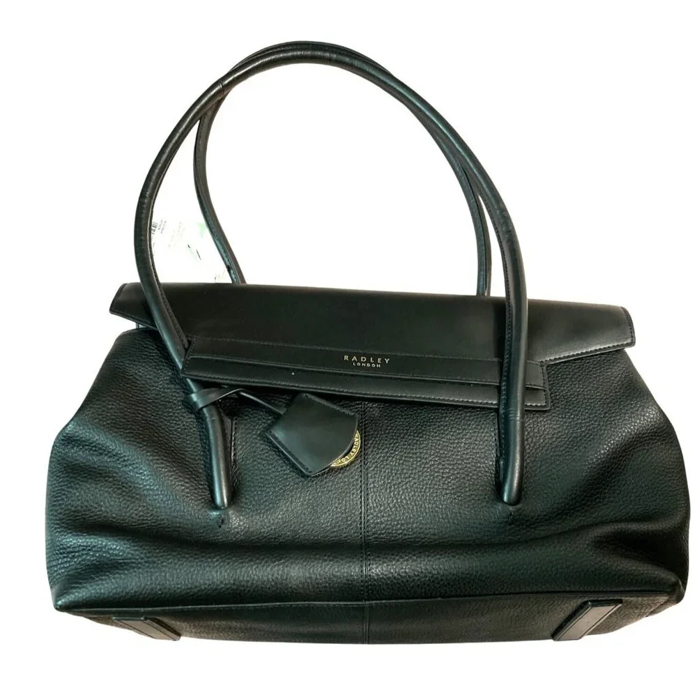 Radley London Black Ripley Road Flap Magnetic Closure Bag Purse NEW - Picture 3 of 12